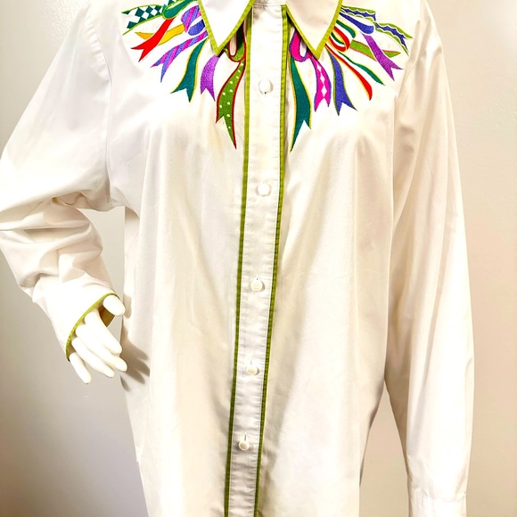 SOLD Vintage Bob Mackie Blouse XL - Picture 2 of 3